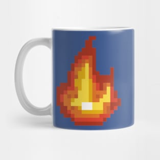 Pixel art - Flame blue version Mug